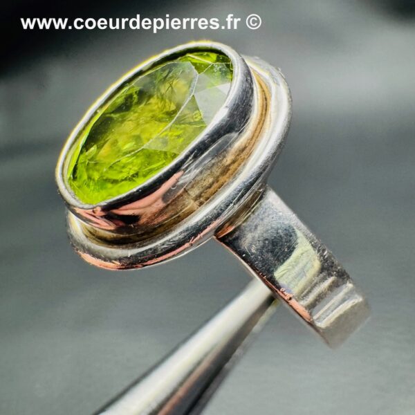Bague en Péridot "Taille 56" (réf bp3) – Image 4