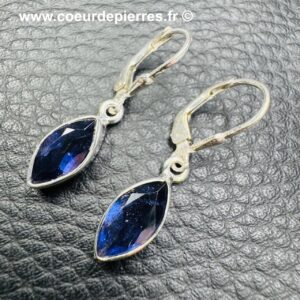Boucles d'Oreilles en Iolite