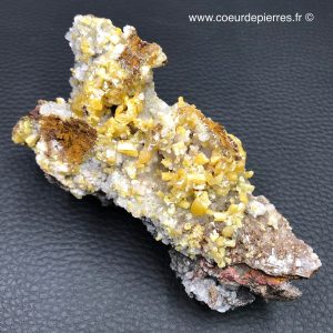 Pyromorphite jaune cristallisé d’Idaho, USA (ref pyr2)