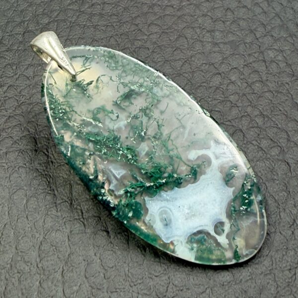 Pendentif agate mousse du Brésil (réf ag8) – Image 2