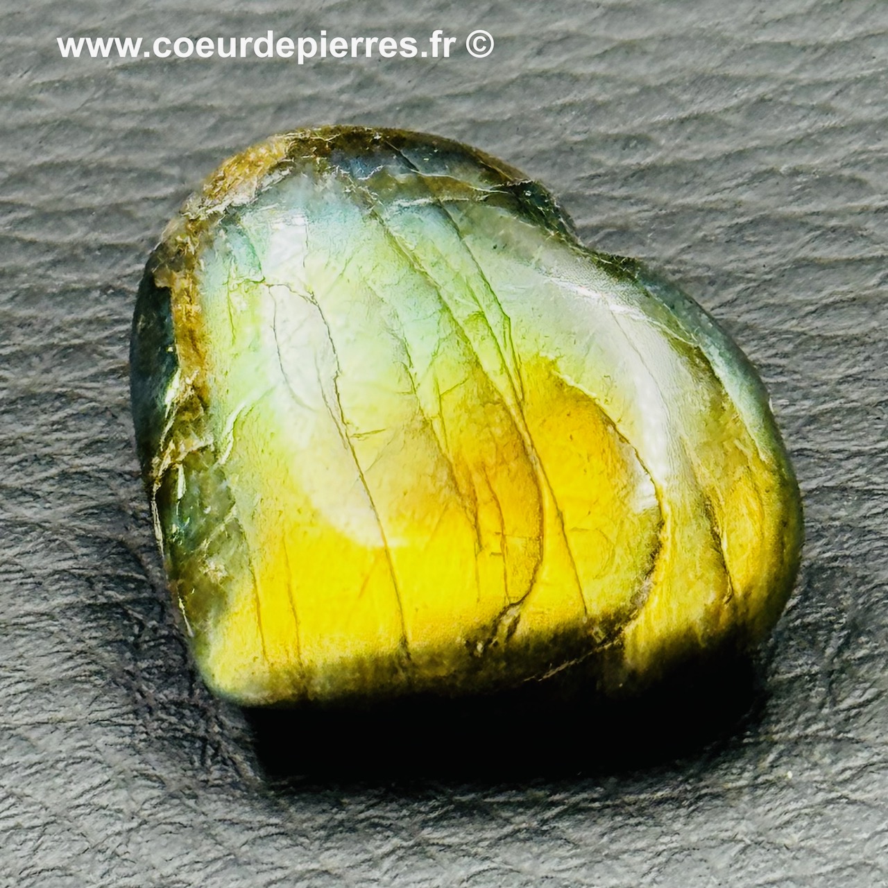 Coeur en labradorite - La Voie Minérale