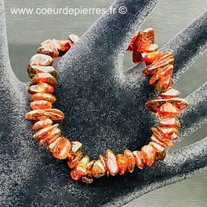 Bracelet en ambre brun de la mer Baltique (réf bab20)