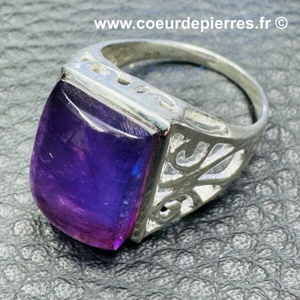 Bague en Améthyste du Brésil "taille 55" (réf ba14) – Image 4