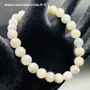 Bracelet en labradorite “perles 8mm facettées”