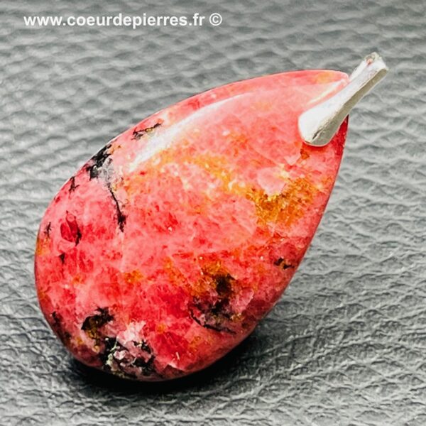 pendentif rhodonite