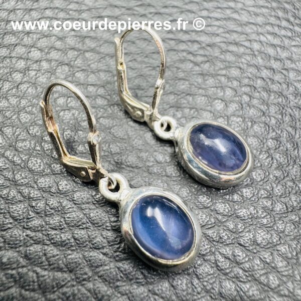 Boucles d'Oreilles en Iolite (réf boi5) – Image 2
