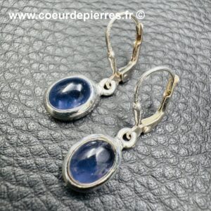 Boucles d'oreilles en Iolite