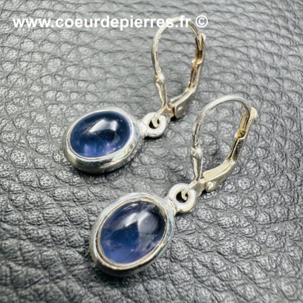 Boucles d'oreilles en Iolite