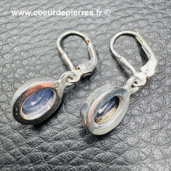 Boucles d'Oreilles en Iolite (réf boi5) – Image 3