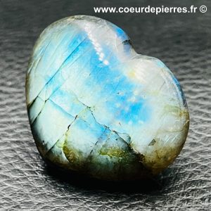 Coeur en labradorite de Madagascar (réf ol5)