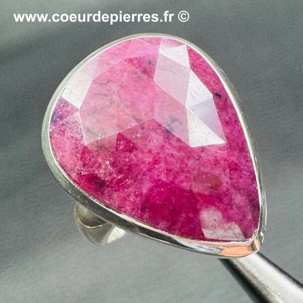 Bague avec rubis naturel "taille 56,5" (réf bru2) – Image 2