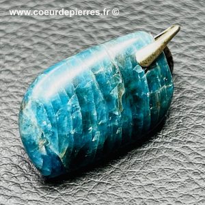 Pendentif en apatite bleue de Madagascar (réf pab8)