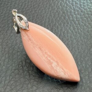 Pendentif en Opale Rose Péruvienne