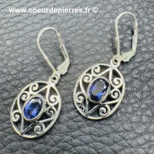 Boucles d'Oreilles en Iolite