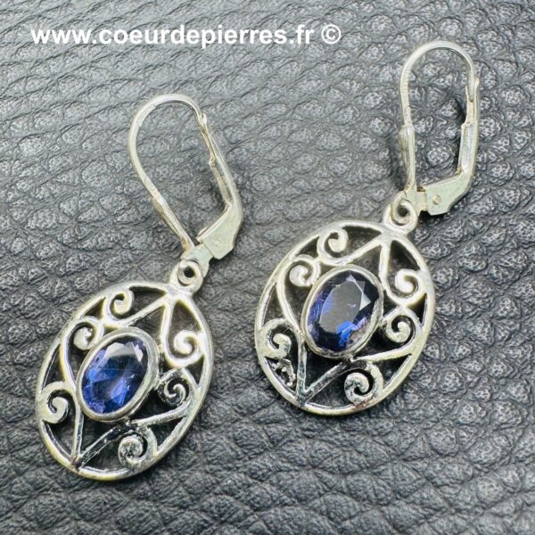 Boucles d'Oreilles en Iolite