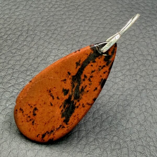 Pendentif en Obsidienne Acajou "Mahogany" du Mexique (réf poa1) – Image 3