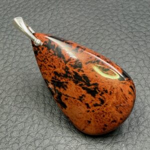 Pendentif en Obsidienne Acajou