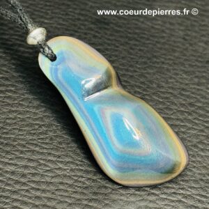 Pendentif obsidienne oeil céleste “suprême” du Mexique (réf ooc12)