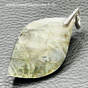 Pendentif labradorite vert d’eau (réf lve88)