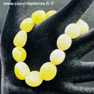 Bracelet en serpentine de Nouvelle Calédonie “perles ovales petites”