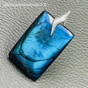 Pendentif labradorite bleu abyssal (réf lba51)