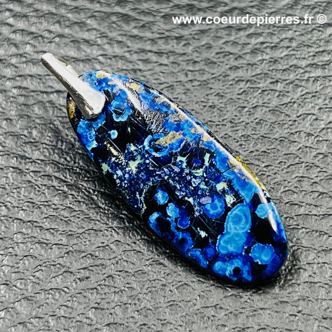Pendentif en Azurite malachite du Pérou (réf az20)