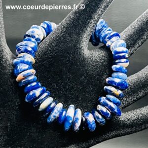 Bracelet en sodalite « perles plates »