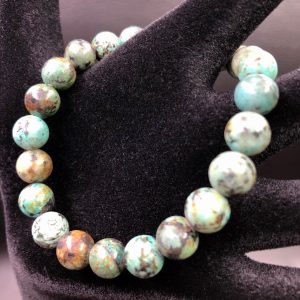 Bracelet en Turquoise d’Afrique « perles de 8mm »