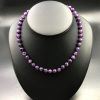 Collier en améthyste d'Uruguay "perles 8mm" (ref cam2) – Image 2