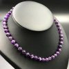 Collier en améthyste d'Uruguay "perles 8mm" (ref cam2) – Image 5
