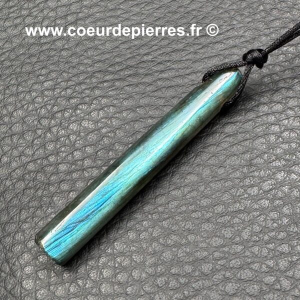 Pendentif Labradorite Bleu Lagon