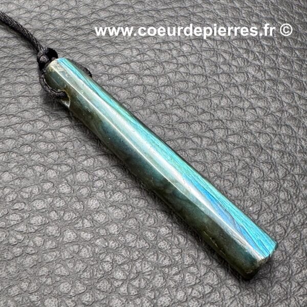 Pendentif Labradorite Bleu Lagon de Madagascar (réf lbl45) – Image 2