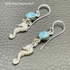 Boucles d’Oreilles en Larimar de République Dominicaine (réf bol8) – Image 2