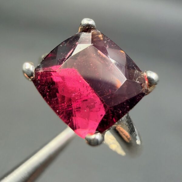 Bague avec Tourmaline Rouge "Taille 55" (réf bat18) – Image 5