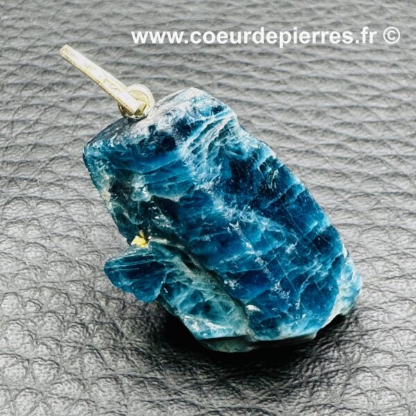 Pendentif en Apatite Bleue