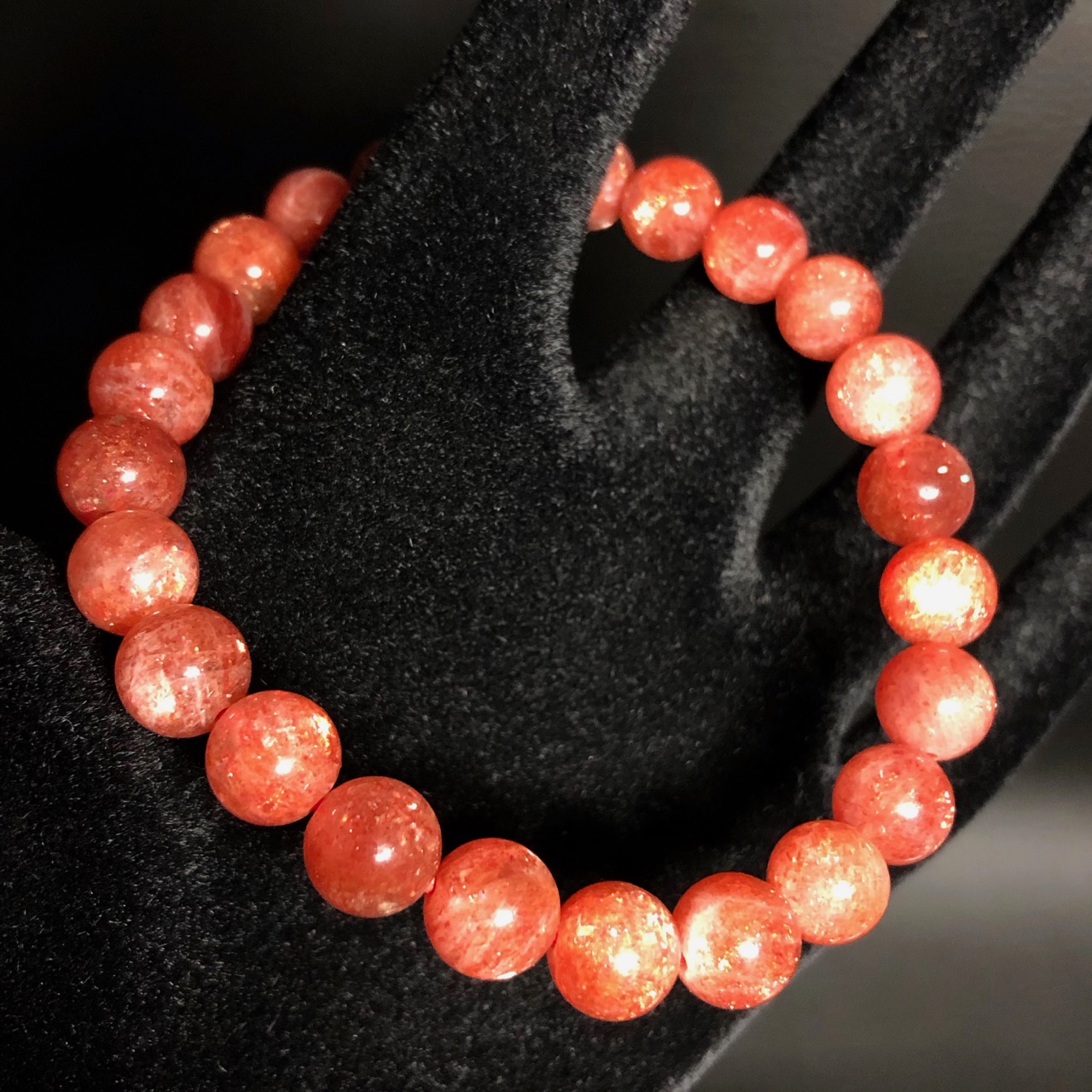 Bracelet en pierre soleil de Norvège perles de 8mm “top qualité”