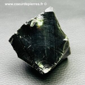 Obsidienne noire brute “larme d’apache” du Mexique (réf ob10)