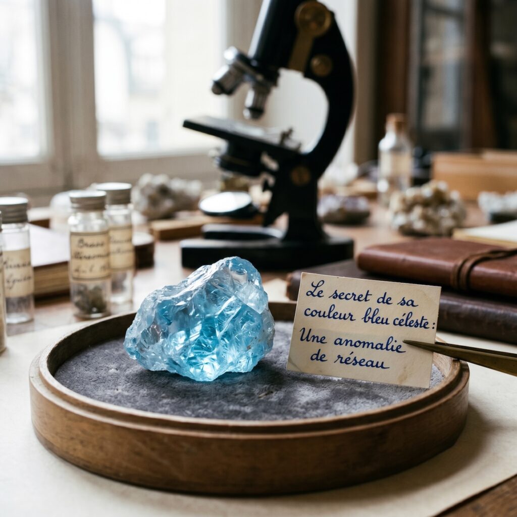 Le secret de sa couleur bleu céleste