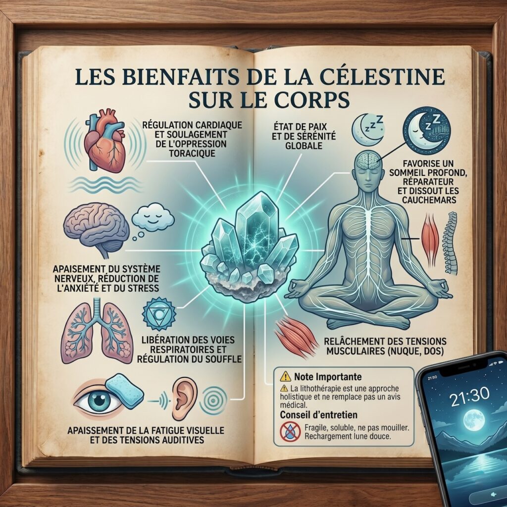 Les bienfaits de la Céslestine sur le corps