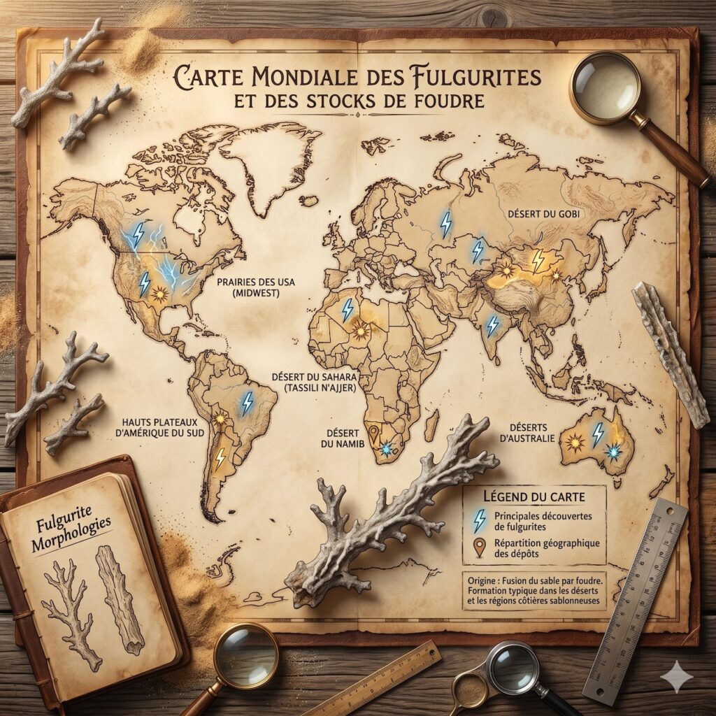 Où trouve-t-on la fulgurite ?