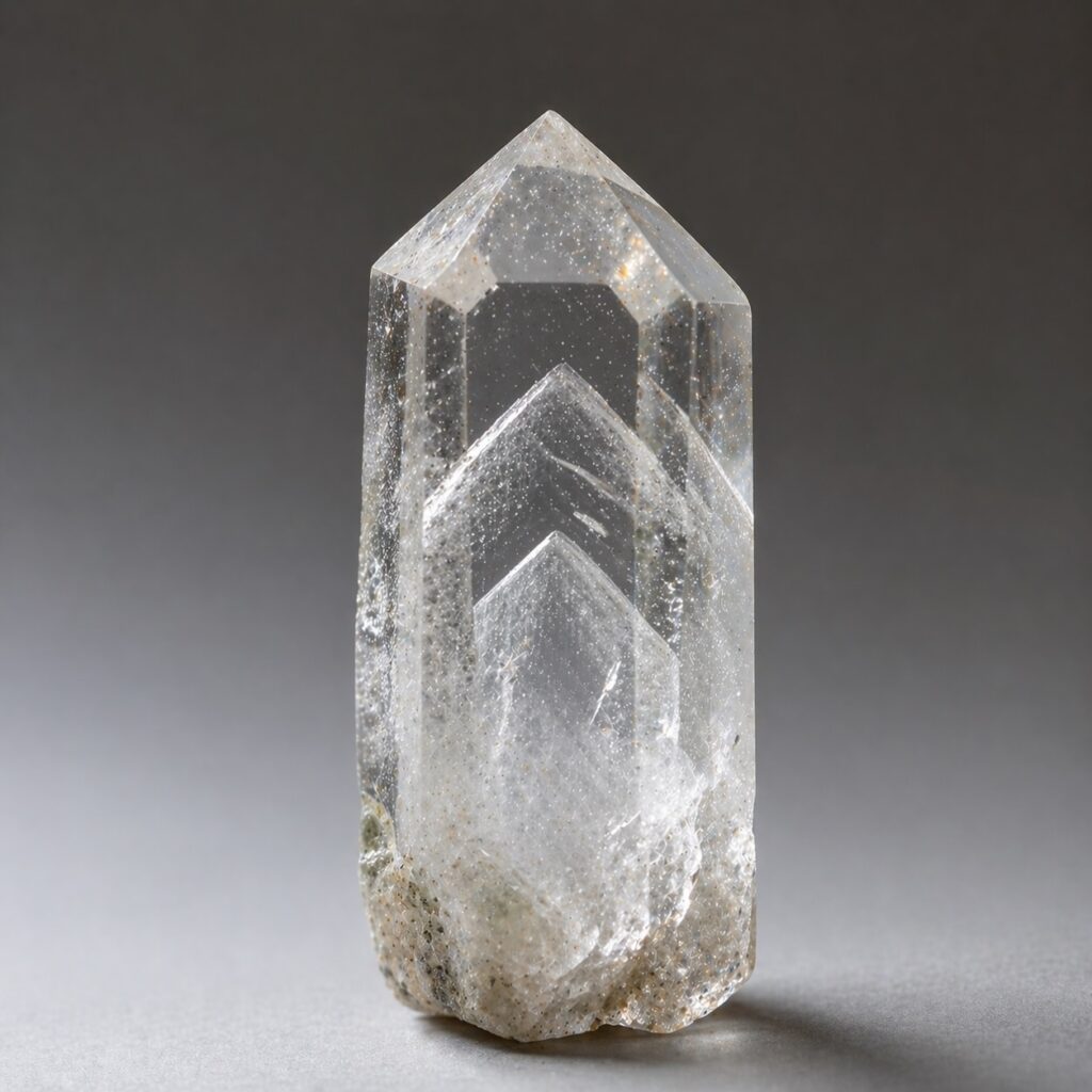 Prisme cristal de roche avec fantome