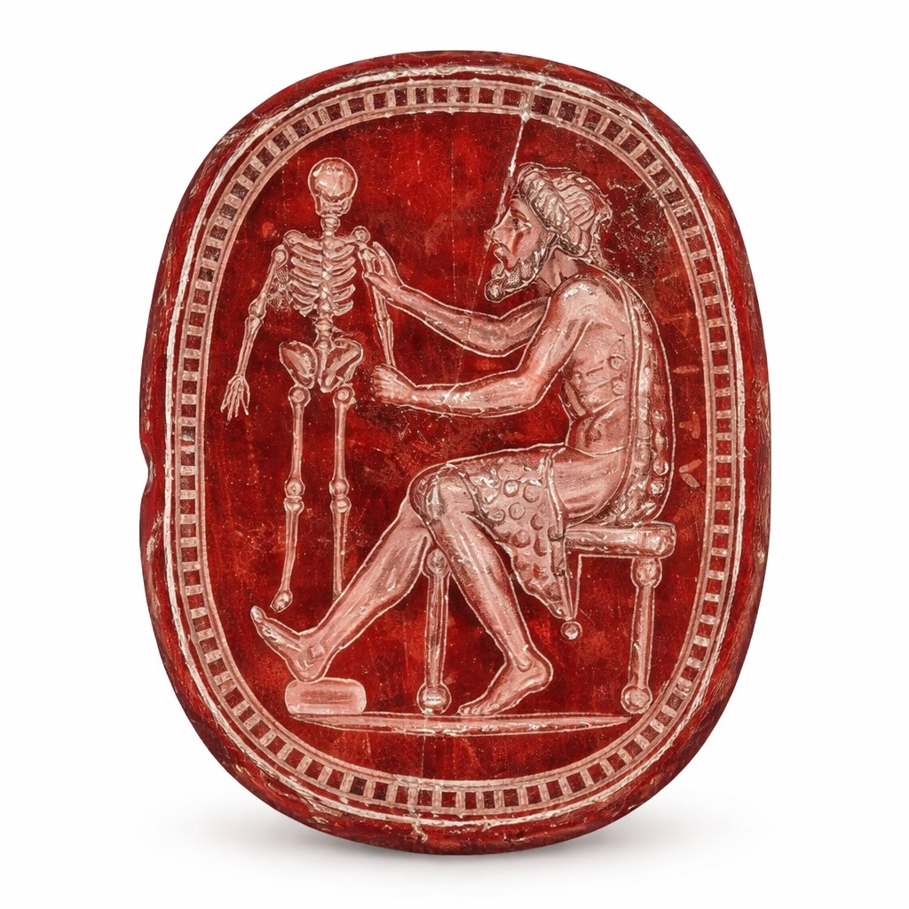 Sceau antique en Ambre Romain