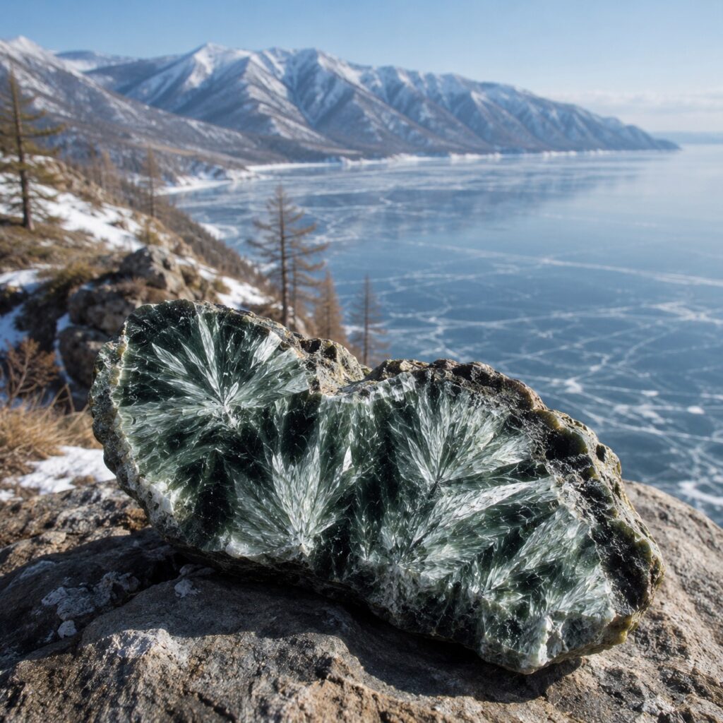 Séraphinite de siberie
