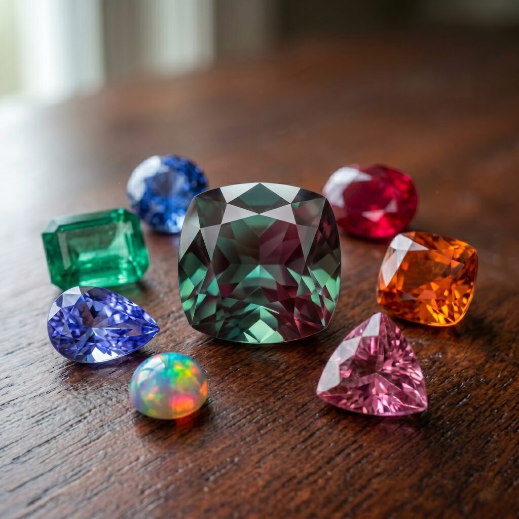 Alexandrite et pierres gemmes