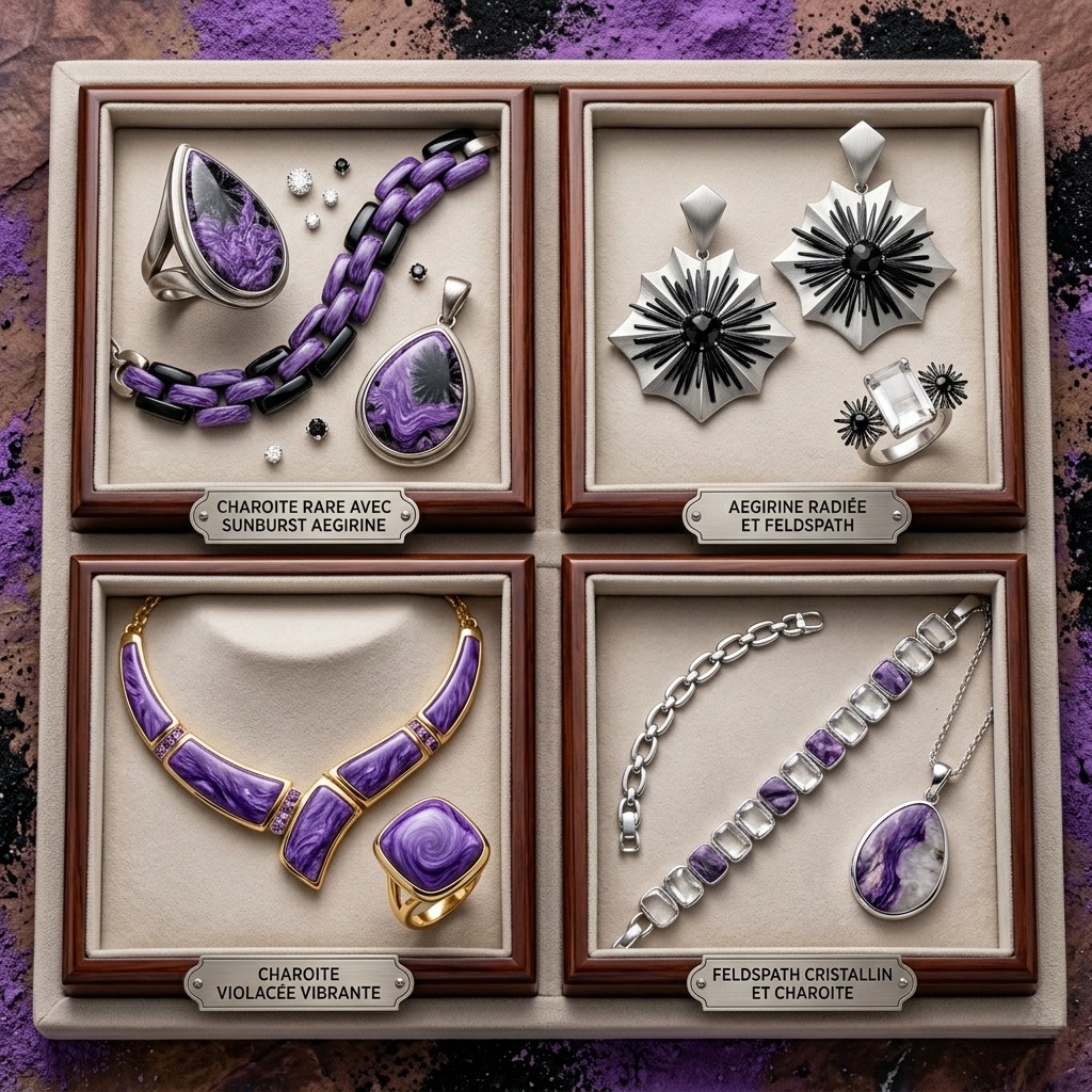 Bijoux en Charoite Bijoux en Sugilite
