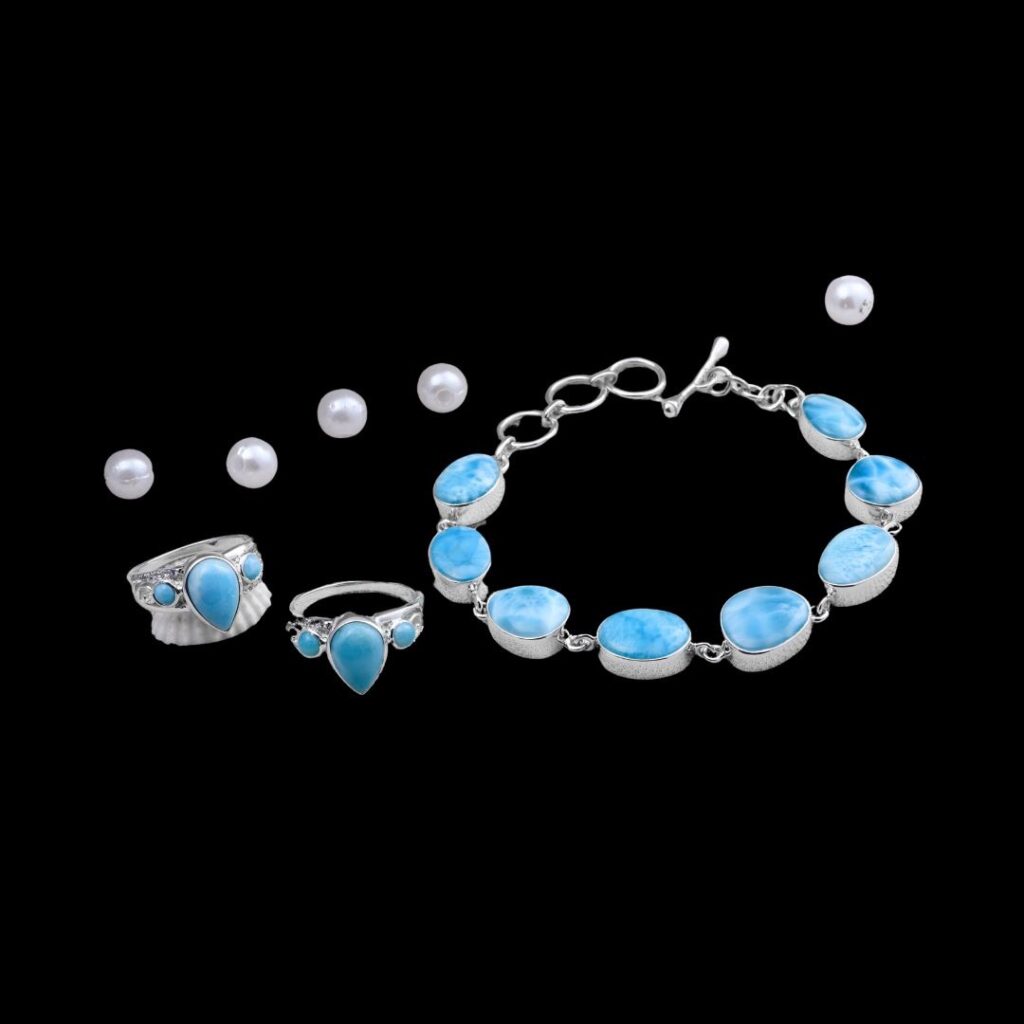 Bijoux en Larimar