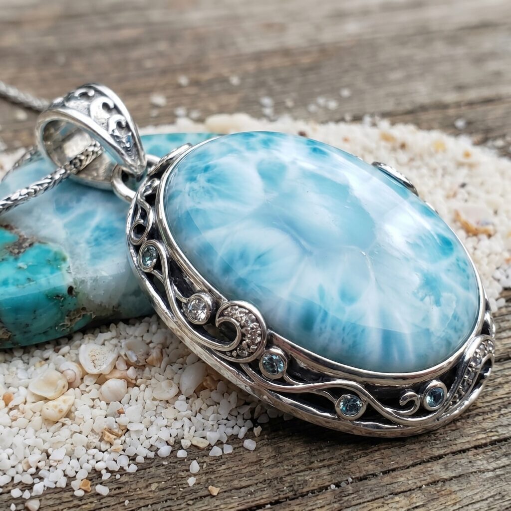 Bijoux en Larimar