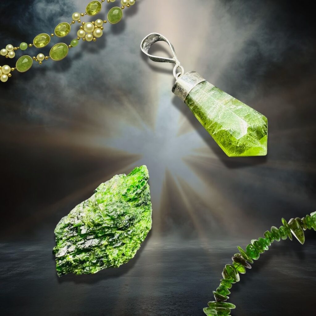 Chrome diopside et Péridot
