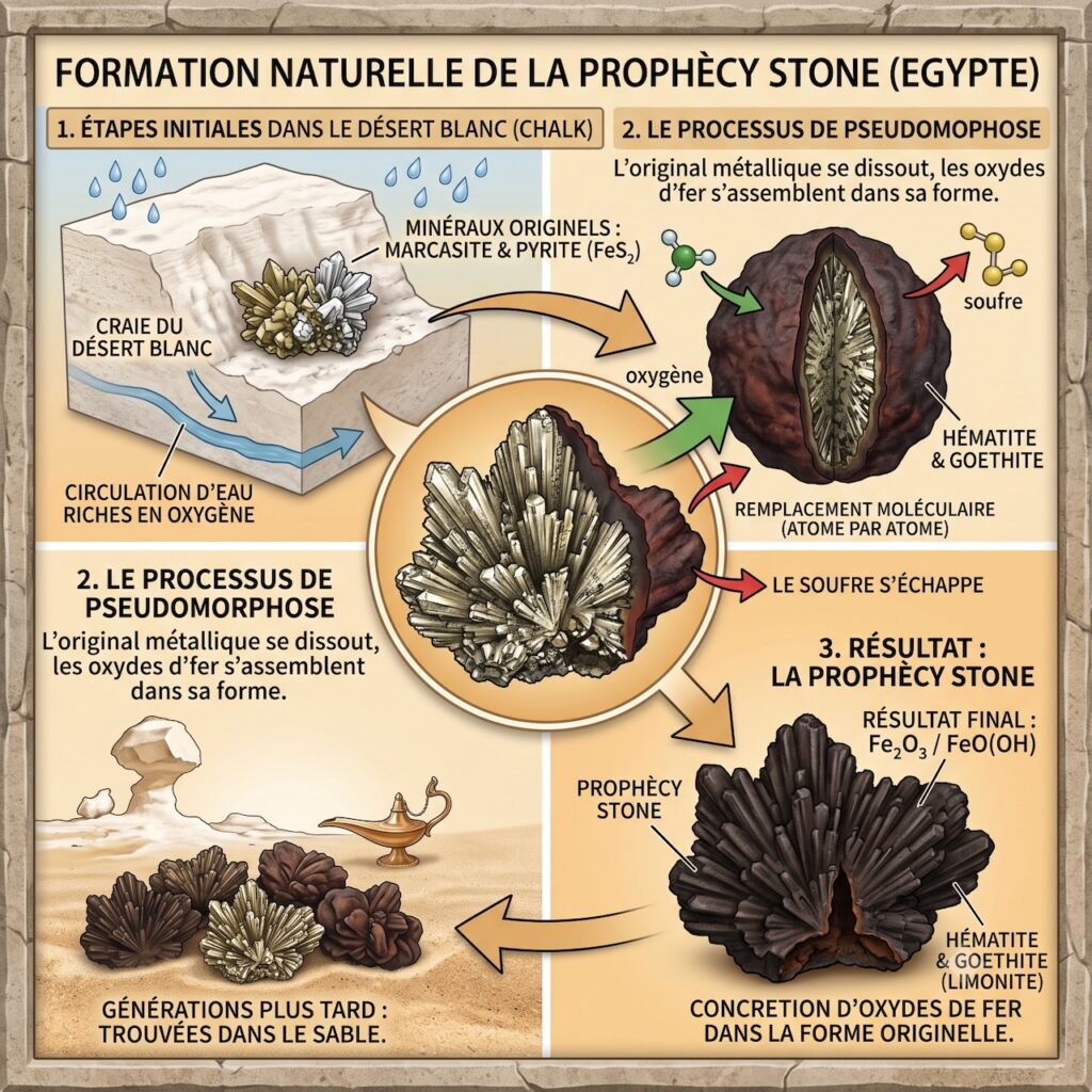 Formation naturelle de la prophecy stone
