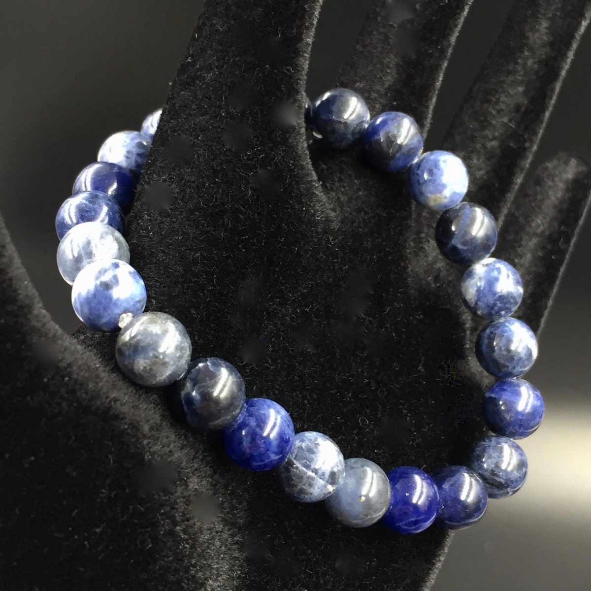 Bracelet en sodalite “perles de 8mm”